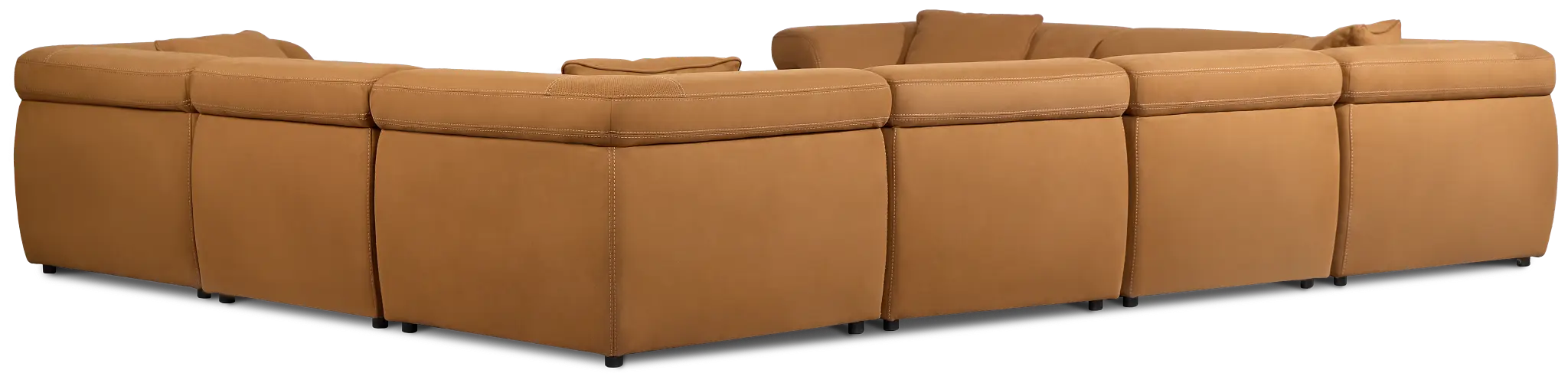 Aria Medium Brown Micro Immersive 8-piece Modular Sectional W/2 Speakers Aria Medium Brown Micro Immersive 8-piece Modular Sectional W/2 Speakers