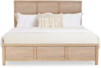 Layton Light Tone Panel Bed