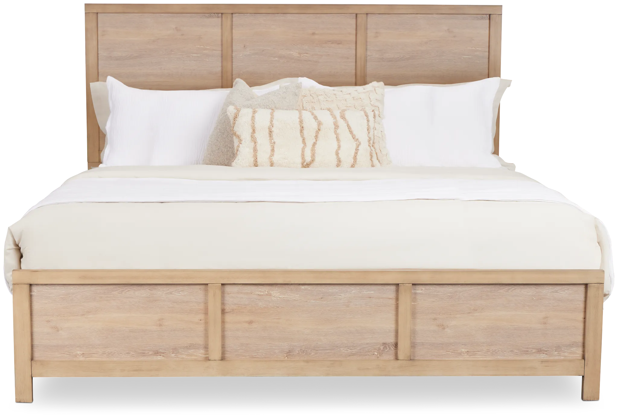 Layton Light Tone Panel Bed