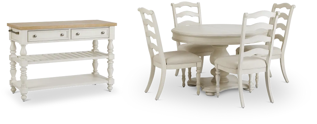 Savannah Ivory Round Dining Room