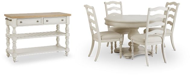 Savannah Ivory Round Dining Room