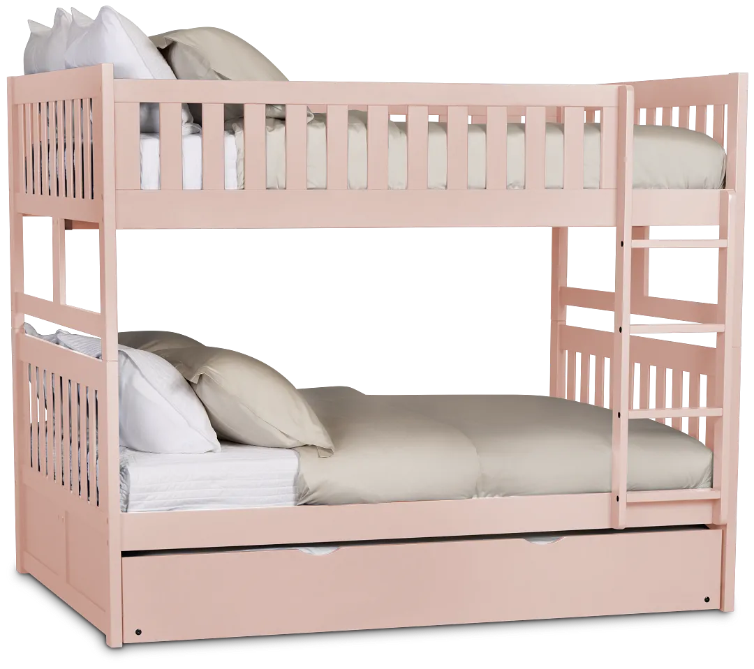 Charleston Pink Trundle Bunk Bed