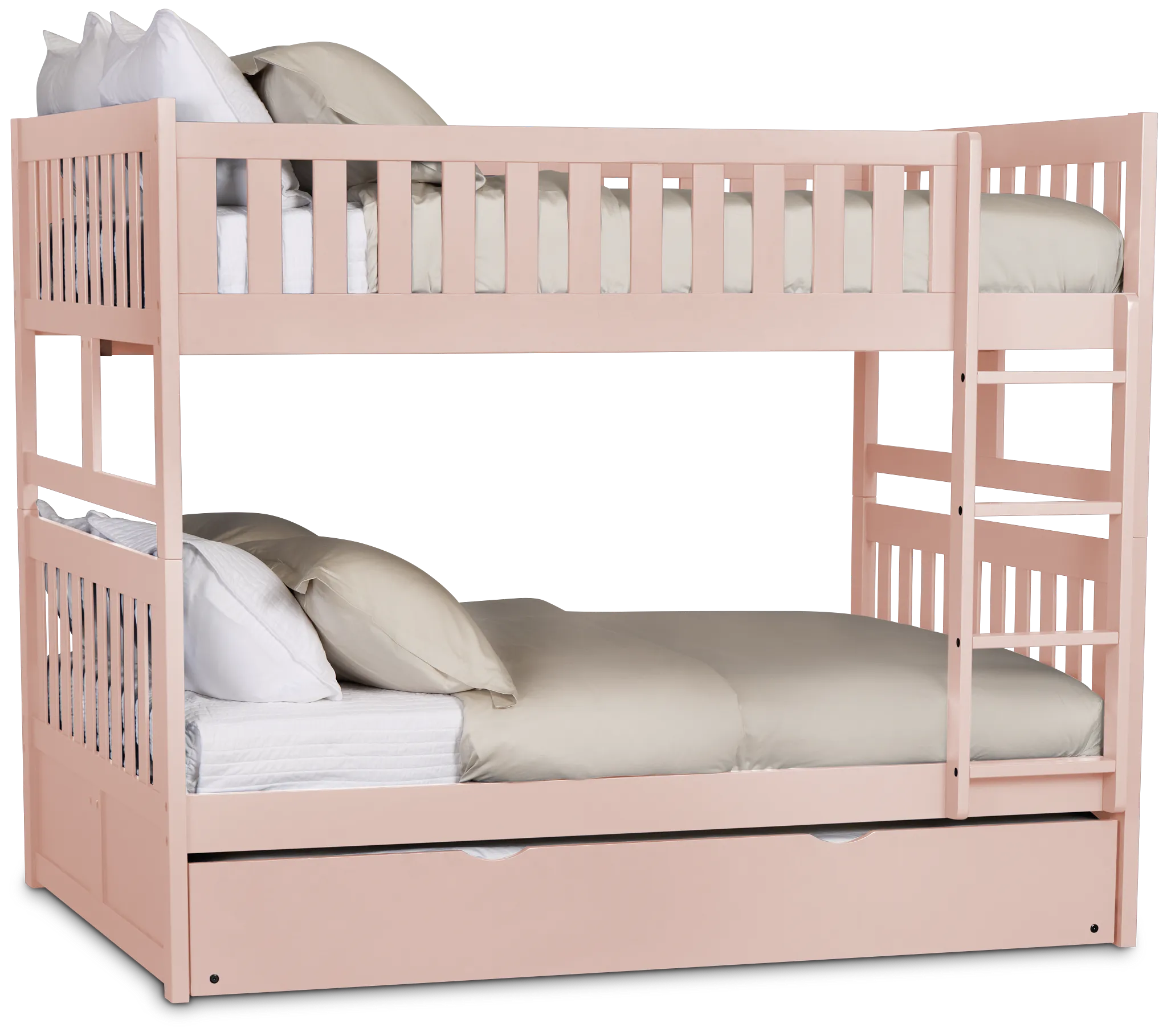 Charleston Pink Trundle Bunk Bed