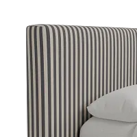 Grayton Sea Lane Dark Blue 44" Upholstered Platform Bed