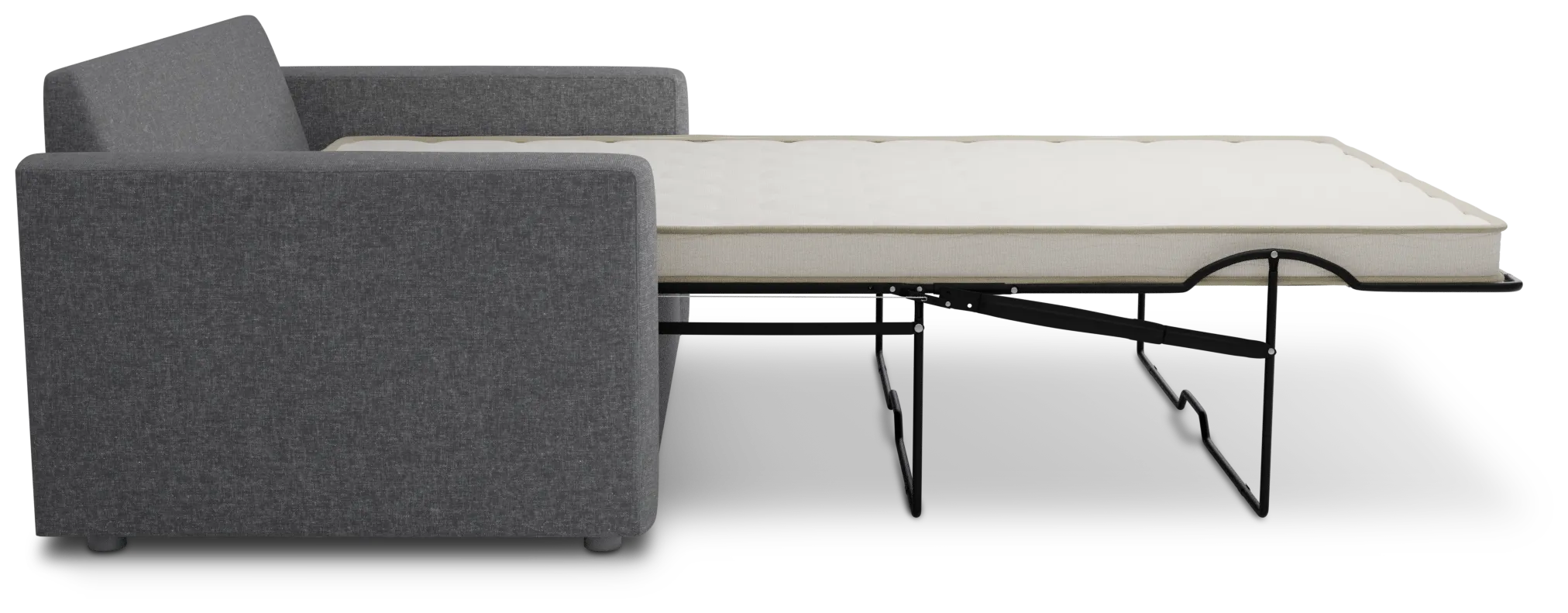Siesta Delray Dark Gray Fabric Innerspring Sleeper
