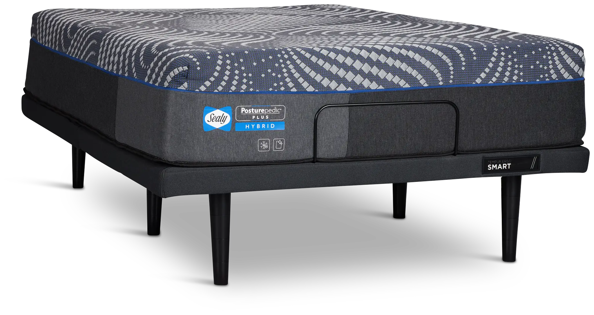 Sealy Posturepedic Plus Hybrid Brenham Soft Ergo Smart Adjustable Mattress Set Sealy Posturepedic Plus Hybrid Brenham Soft Ergo Smart Adjustable Mattress Set