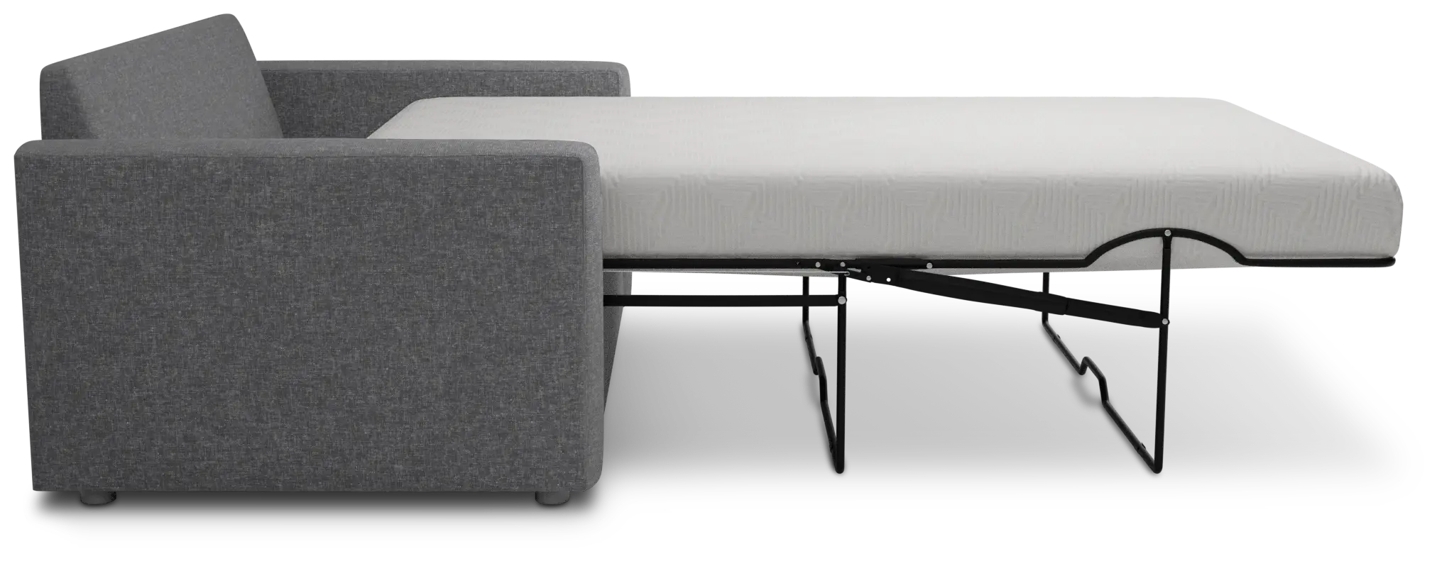 Siesta Delray Dark Gray Fabric Memory Foam Sleeper Siesta Delray Dark Gray Fabric Memory Foam Sleeper