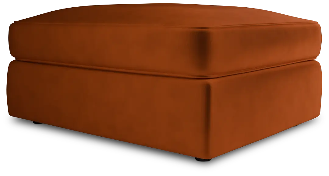 Siesta Joya Orange Fabric Ottoman Siesta Joya Orange Fabric Ottoman