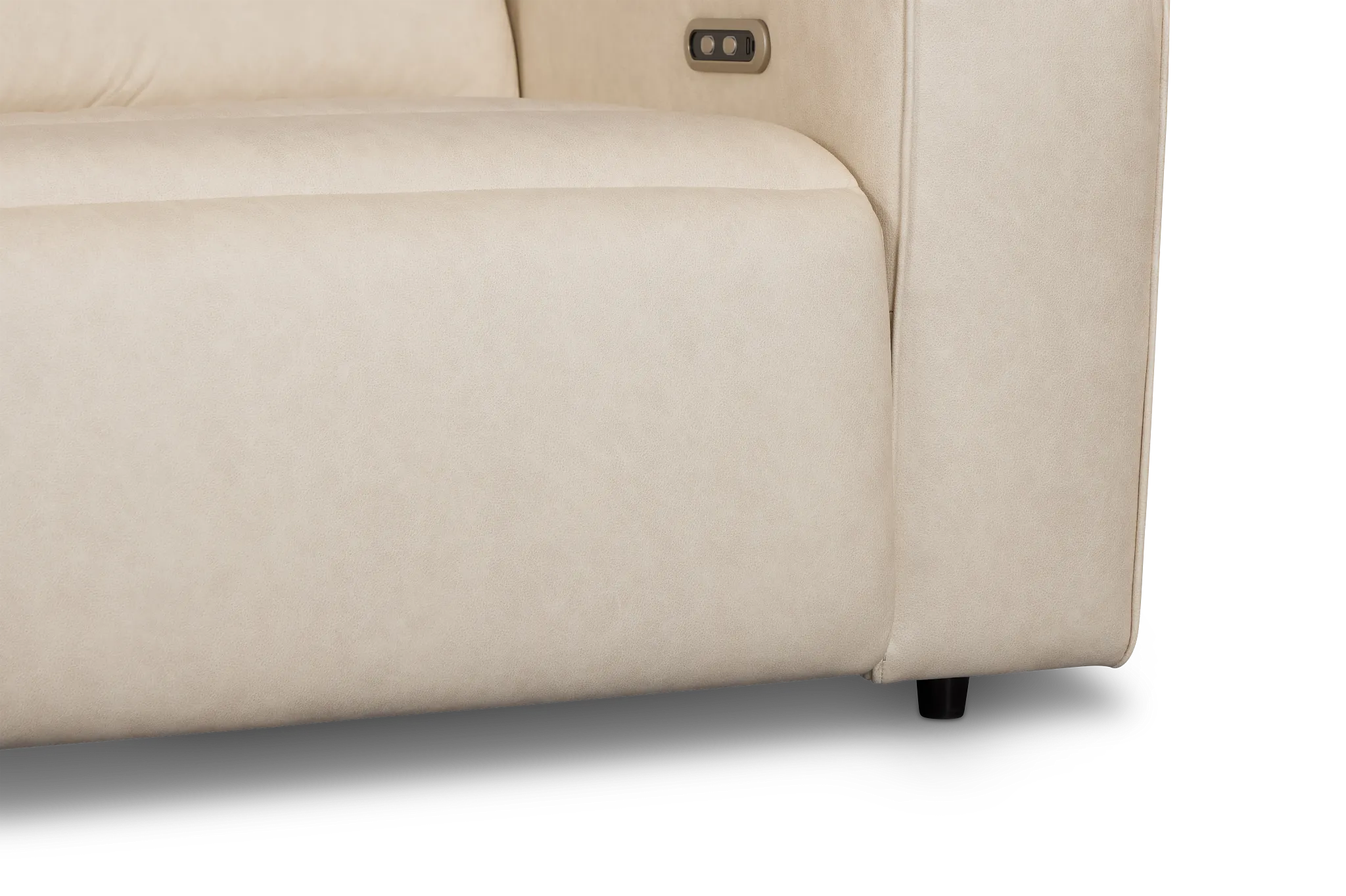 Sawyer Ivory Micro 3-piece Modular Power Sofa