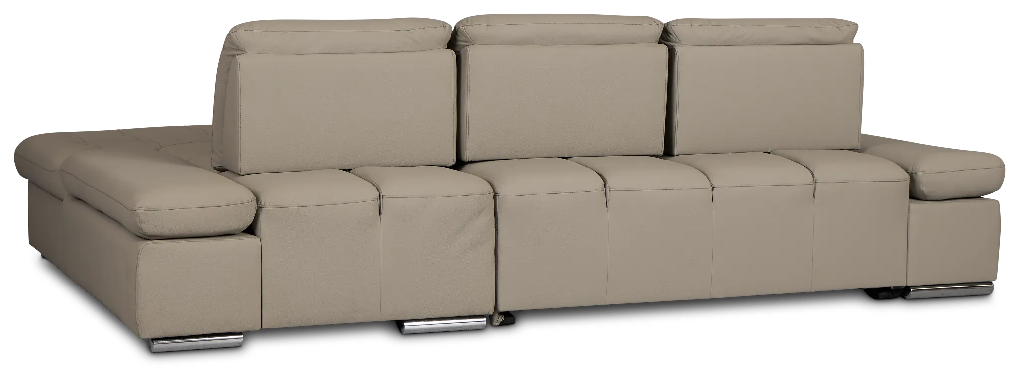 Eden Gray Micro Right Chaise Sleeper Sectional