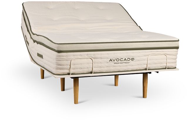 Avocado Green Plush Eco Adjustable Mattress Set