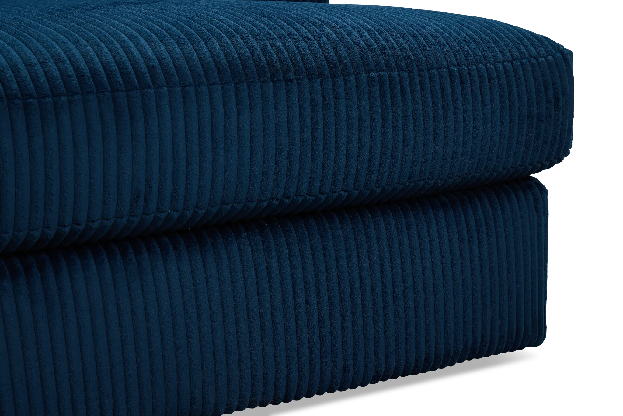 Charlie Dark Blue Fabric Small Right Chaise Sectional Charlie Dark Blue Fabric Small Right Chaise Sectional