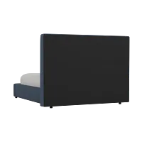 Grayton Elite Dark Blue 54" Upholstered Platform Bed