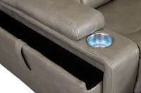 Meta Gray Micro Power Recliner