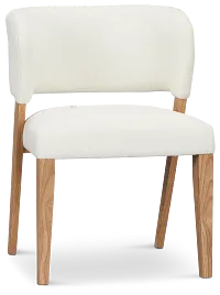 Malibu White Upholstered Side Chair