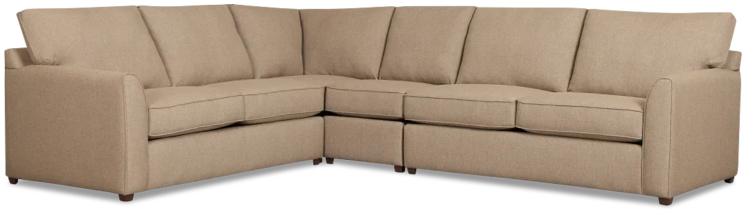 Tate Brown Fabric Medium Two-arm Sectional