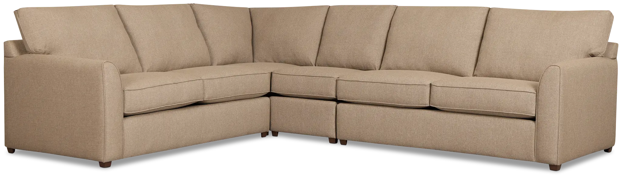 Tate Brown Fabric Medium Two-arm Sectional Tate Brown Fabric Medium Two-arm Sectional