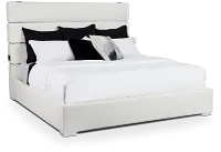 Miami White Uph Platform Bed