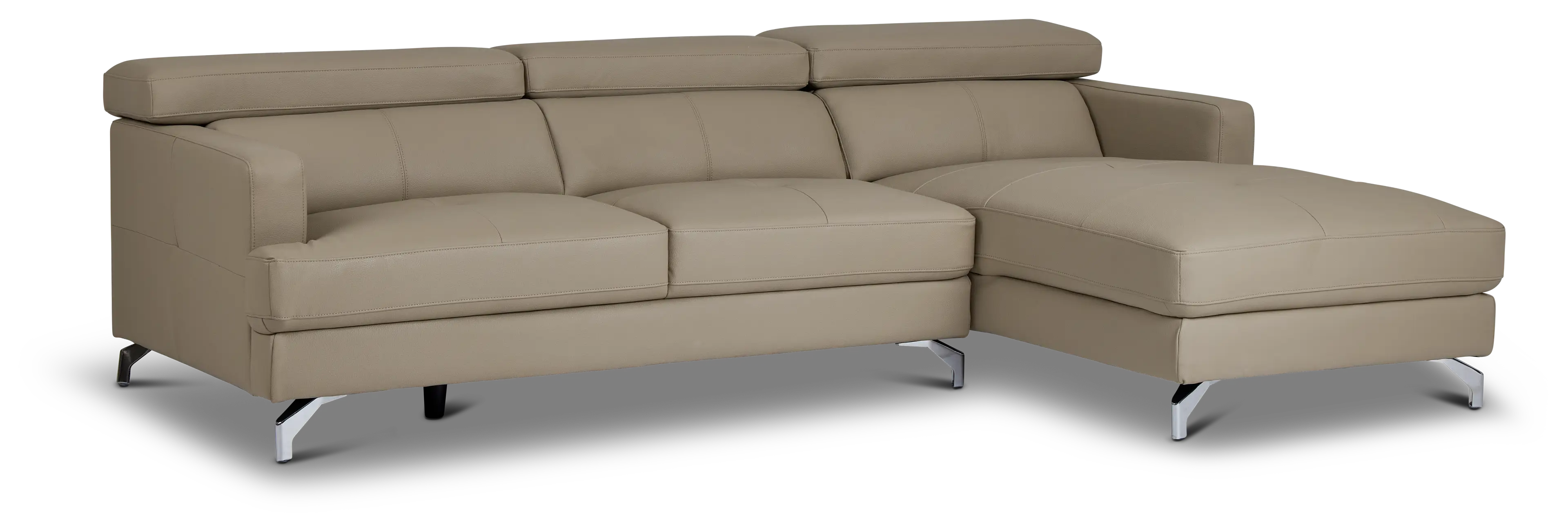 Marquez Taupe Micro Right Chaise Sectional Marquez Taupe Micro Right Chaise Sectional