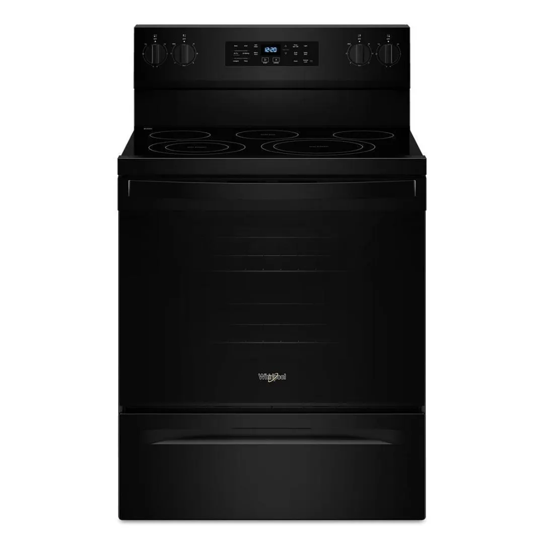 Whirlpool 5030 Series Black Electric Range