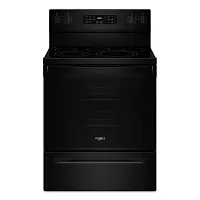 Whirlpool 5030 Series Black Electric Range