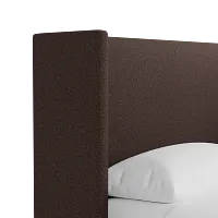 Captiva Elite Dark Brown 48" Upholstered Shelter Bed