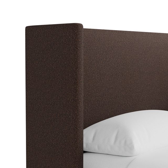 Captiva Elite Dark Brown 48" Upholstered Shelter Bed