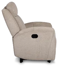 Walker Beige Fabric Recliner