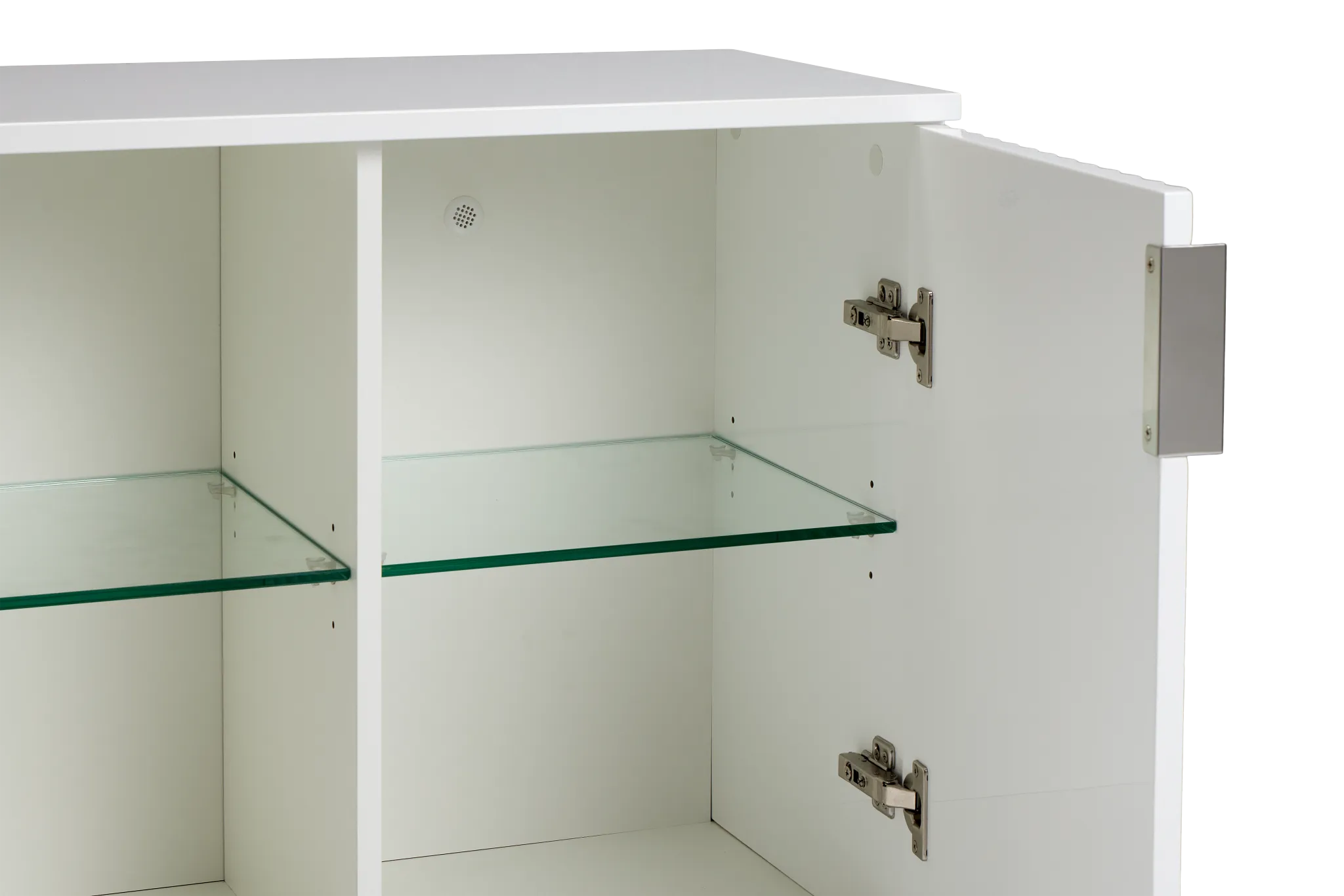 Surge White Four-door Cabinet