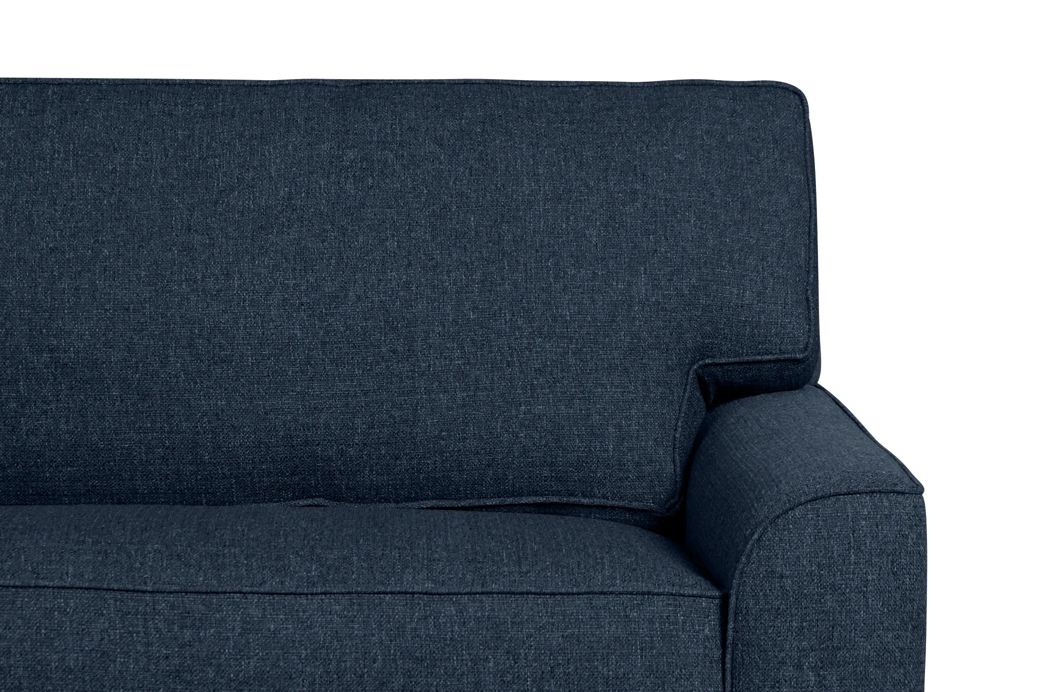 Sinclair Dark Blue Fabric Memory Foam Sleeper