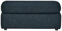 Noah Dark Blue Fabric Ottoman