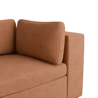 Destin Sutton Orange Fabric 4-piece Modular Sectional