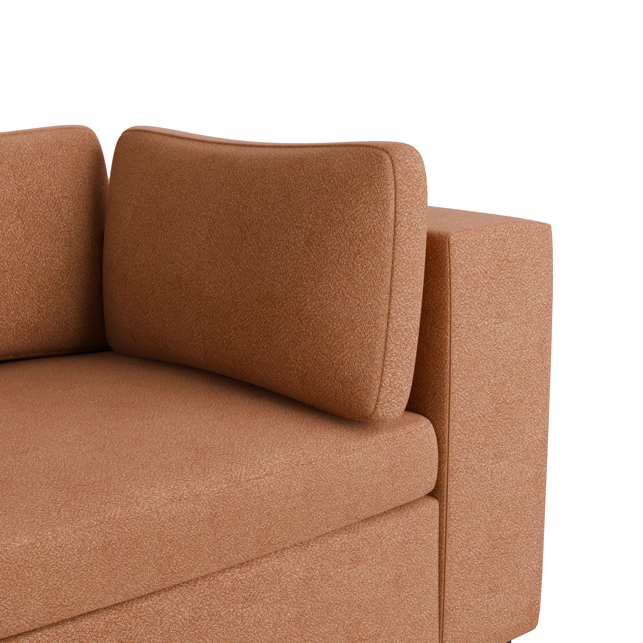 Destin Sutton Orange Fabric 4-piece Modular Sectional Destin Sutton Orange Fabric 4-piece Modular Sectional