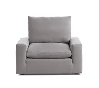Nixon Light Gray Fabric Chair
