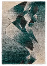 Aventura Teal 5x8 Area Rug