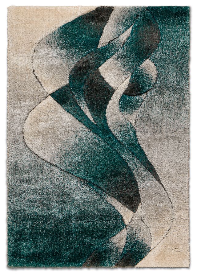 Aventura Teal 5x8 Area Rug