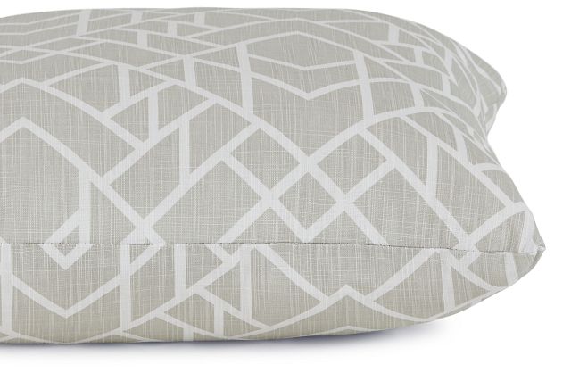 Alpine Gray Fabric 18" Accent Pillow (2)