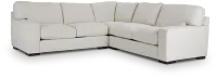 Veronica White Down Small Two-arm Sectional