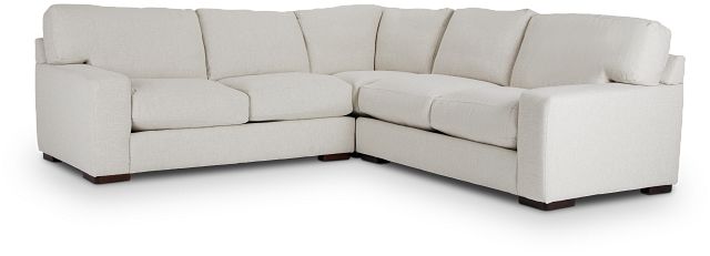 Veronica White Down Small Two-arm Sectional