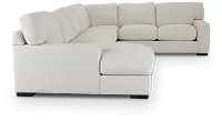 Veronica White Down Large Left Chaise Sectional