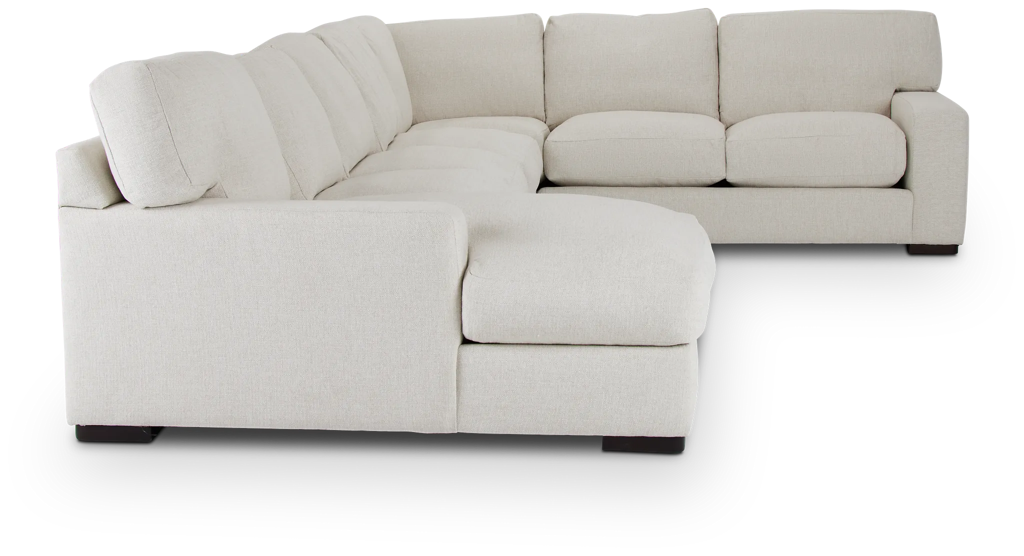 Veronica White Down Large Left Chaise Sectional