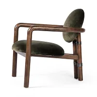 Four Hands Cari Dark Green Velvet Accent Chair