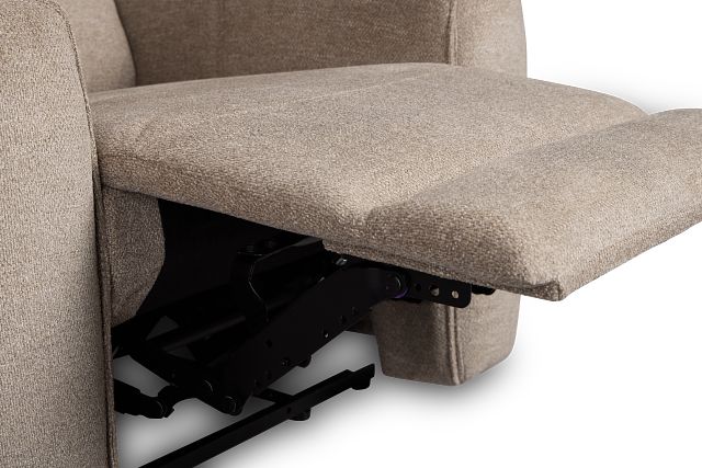 Walker Beige Fabric Recliner