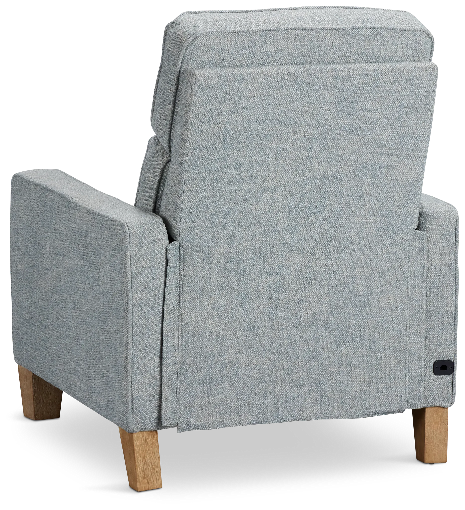 Bayside Light Blue Fabric Power Recliner