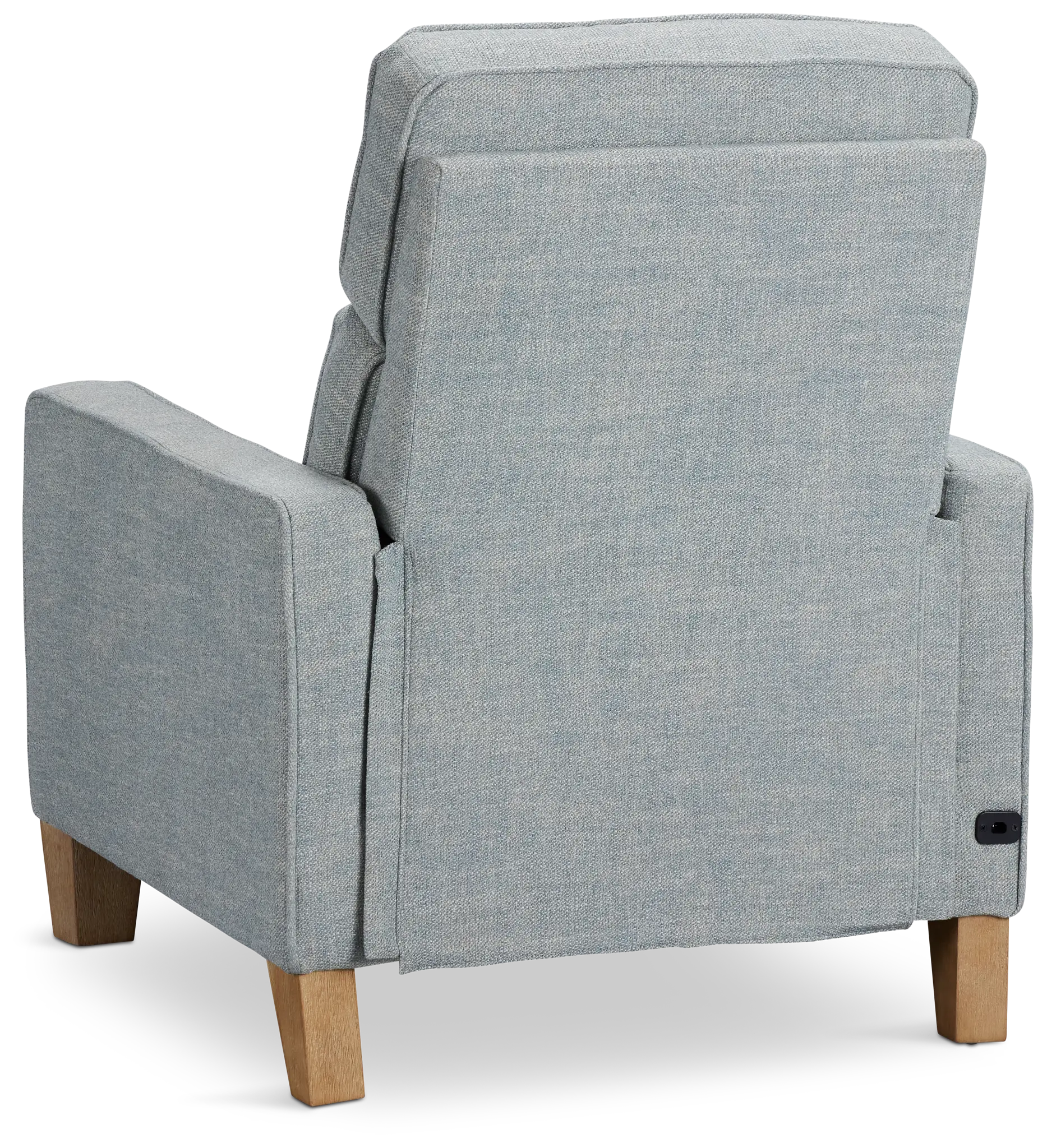 Bayside Light Blue Fabric Power Recliner Bayside Light Blue Fabric Power Recliner