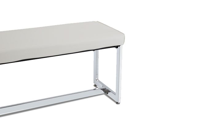 Bronx White Dining Bench