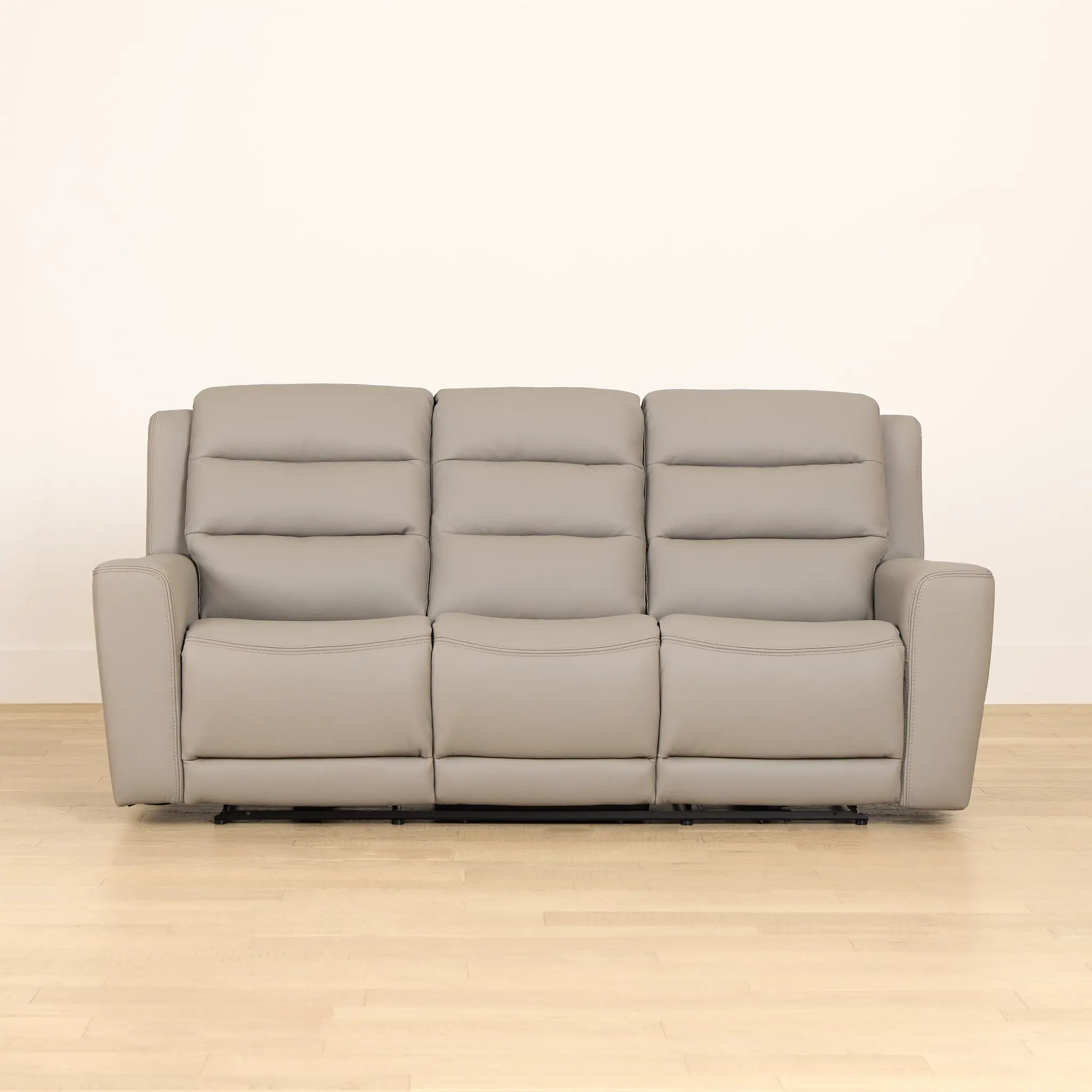 Wilder Taupe Leather Power Reclining Sofa W/ Power Headrest Wilder Taupe Leather Power Reclining Sofa W/ Power Headrest