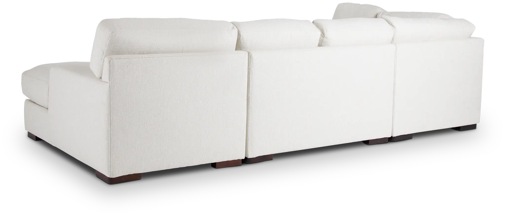 Veronica White Down Small Left Bumper Sectional Veronica White Down Small Left Bumper Sectional