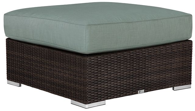 Fina Teal Ottoman