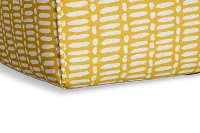Deja Yellow Fabric Accent Pouf